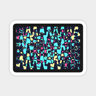 My universe, abstract colorful space print Magnet