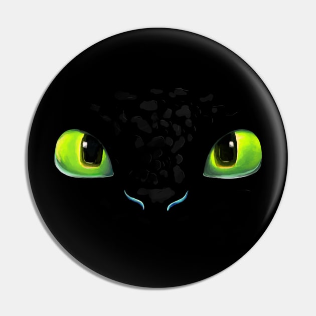 Night Fury Eyes (How to Train Your Dragon) - Night Fury Eyes - Sticker