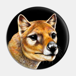 Tasmanian Tiger (Thylacine) Portrait Pin