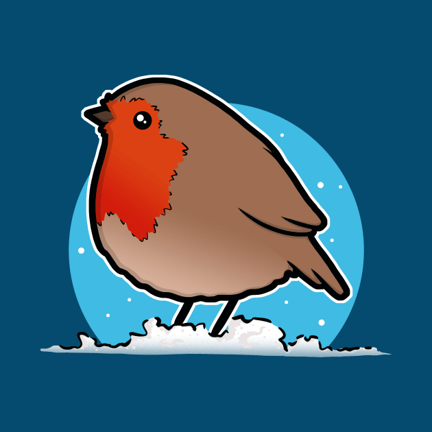 Cute Christmas Robin by perdita00