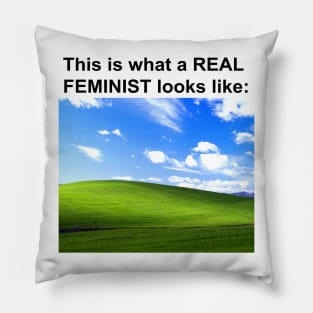 This is what a REAL FEMINIST looks like Pillow