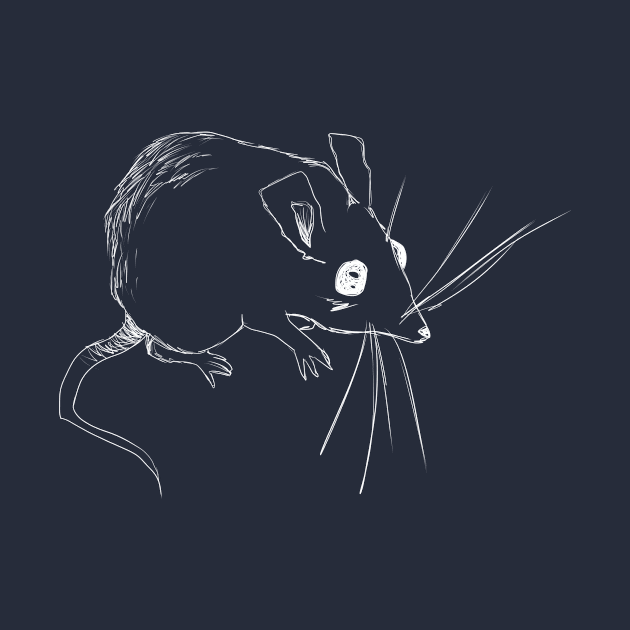 Sketch Mouse (white) by Demonic cute cat