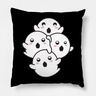 ghost boo funny halloween Pillow