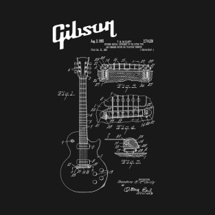 Guitar Les Paul White Patent T-Shirt