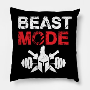 Beast mode gym Pillow