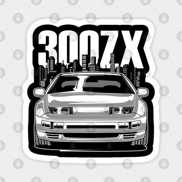 Fairlady 300ZX (White Print) Magnet by idrdesign