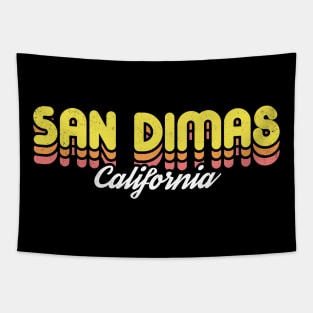 Retro San Dimas California Tapestry