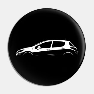 Peugeot 308 (2007) Silhouette Pin