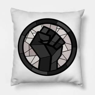 BLM Stained Glass Fist Pillow