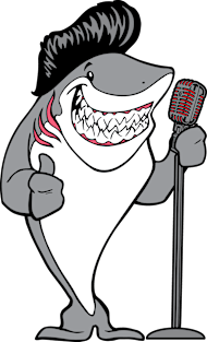 Shark 50's Rock and Roll Singer Magnet