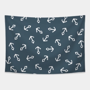 Hand drawn anchor pattern Tapestry