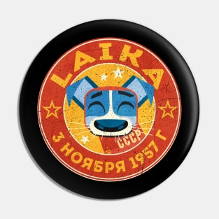 Laika the first dog in space Pin