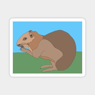 Capybara looking cute! Magnet