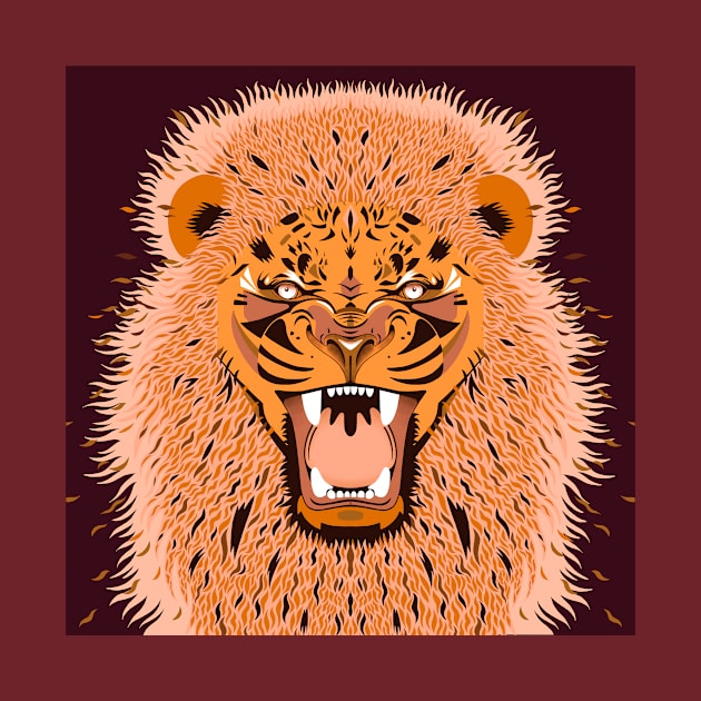 leo pink roar by KindSpirits