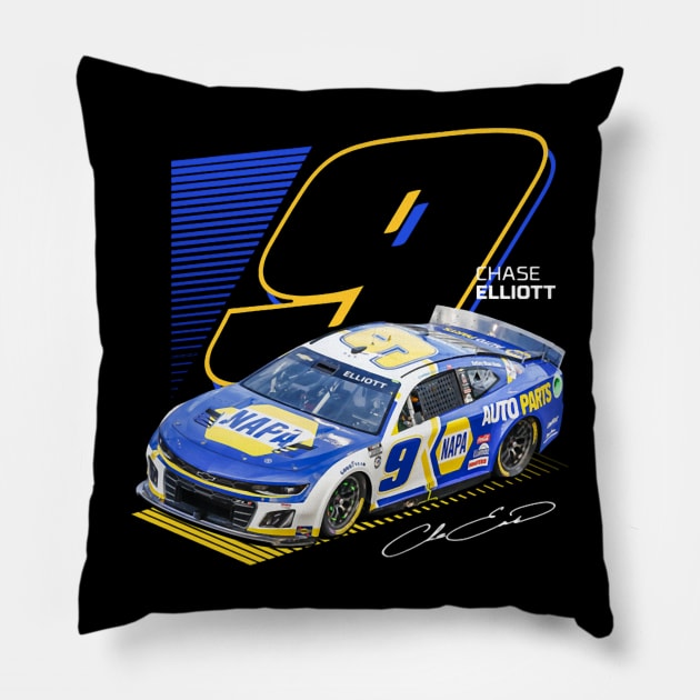 Chase Elliott Chevy Pillow by Erianna Bee