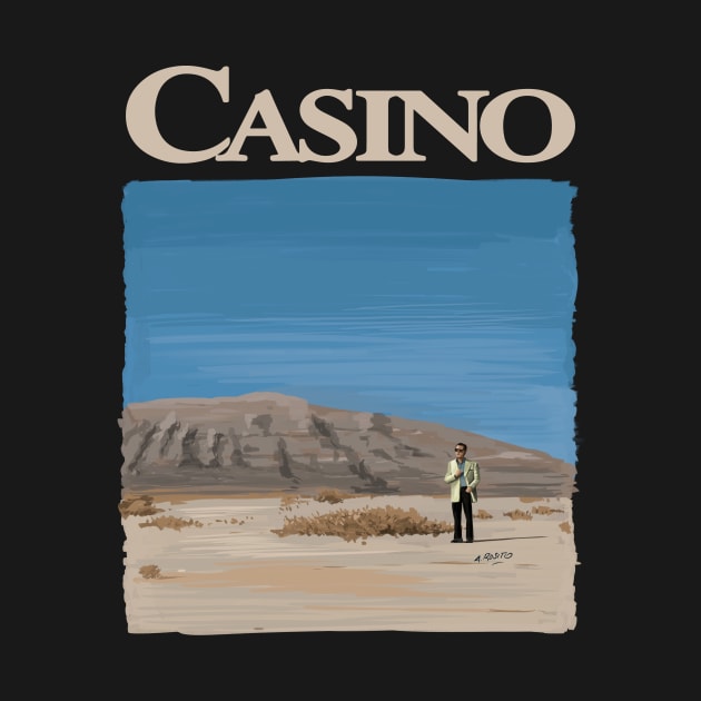 Casino by Martin Scorsese Illustration - Desert Scene by burrotees