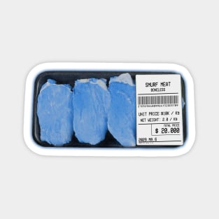 Smurf Meat Packaged Magnet