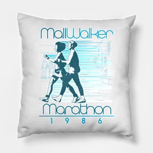 1986 Mall Walker Marathon Retro Walking Race Pillow