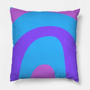 Boho purple pastel rainbow pattern Pillow