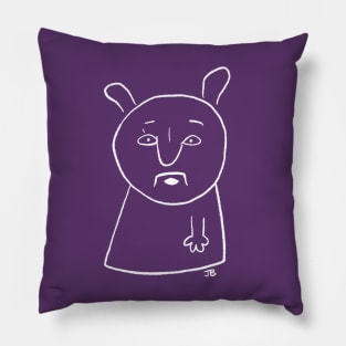 Badly drawn monster Pillow