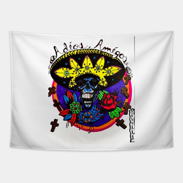 ¡Adios Amigos! Tapestry by Jerry Pollard Art