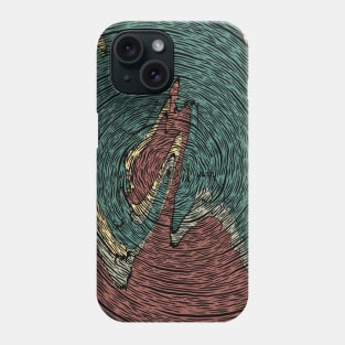 Nirmana Hypnosis Lineart Abstract Phone Case