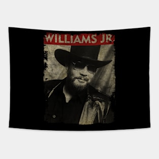 TEXTURE ART- Hank Williams Jr. - RETRO STYLE 2 Tapestry