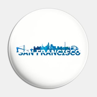 San Francisco Skyline Pin