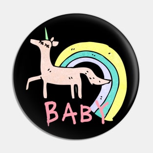 Rainbow Baby Unicorn Pin