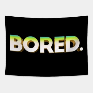 BORED. Typographic Graphic Design Tapestry