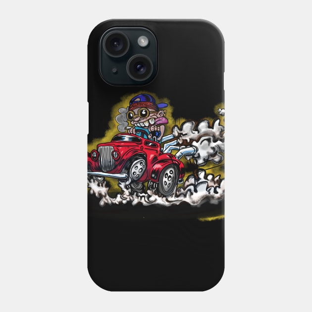 So Cal Hot Rod drag racing cartoon Phone Case by silentrob668
