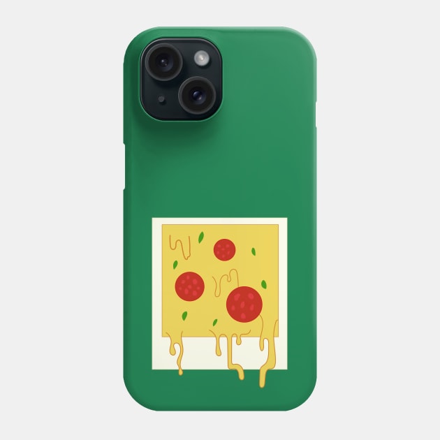 Dripping Polaroid Pizza Photo Phone Case by gabyshiny