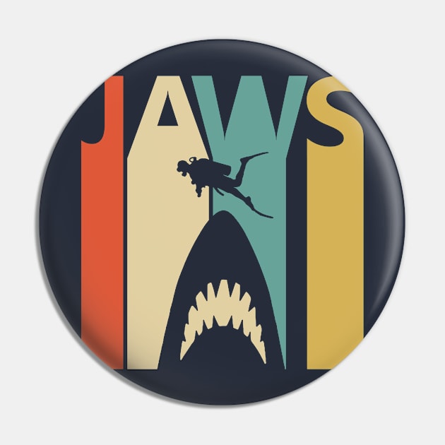 Classic Retro Jaws Pin by GWENT