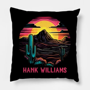 Hank Williams  / Retro Style Country Fan Design Pillow