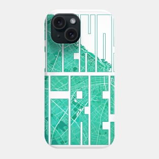 Buenos Aires, Argentina City Map Typography - Watercolor Phone Case