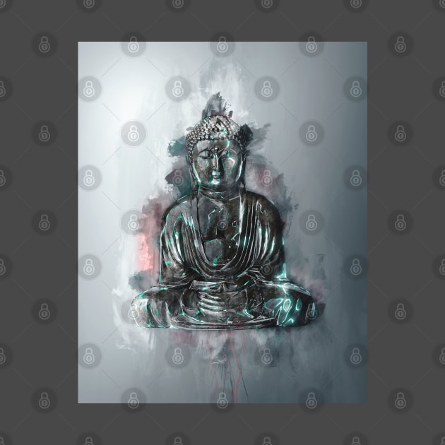 Abstract Buddha Painting by nolabel