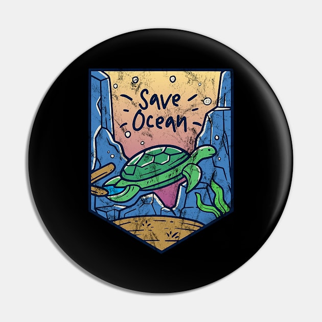 Save Ocean Pin by williamsmith
