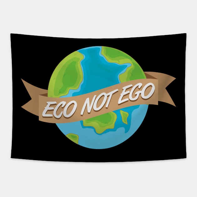 Eco Not Ego Earth Day Tapestry by BrightGift