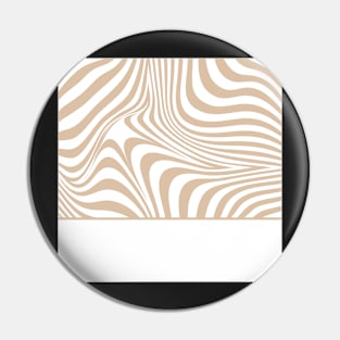 Pattern beige and white wavy Pin