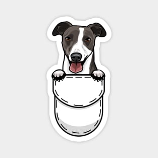 Funny Whippet Pocket Dog Magnet