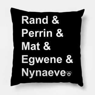 Emond's Field Five Names with Logo. Pillow