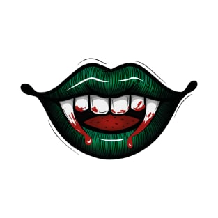 Green vampire lips T-Shirt