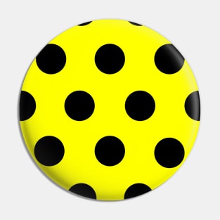 Polka Dot Yellow Pin