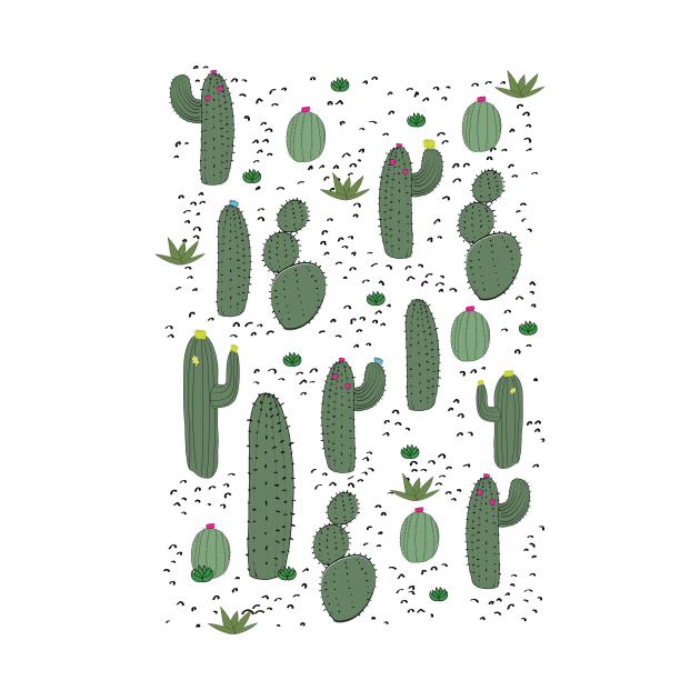 Vintage Cactus Pattern by nickemporium1
