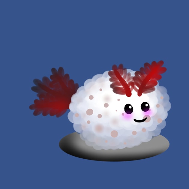 Fluffy cute sea slug bunny by LONELYSPARROW