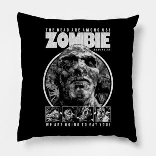 Zombie, Lucio Fulci, Italian Horror Pillow