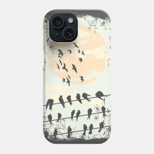 Birds On The Wire Phone Case