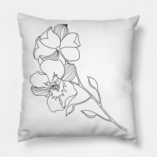 Orchid Flower Pillow