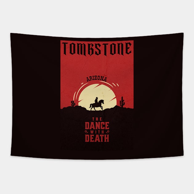 Tombstone Arizona wild west town Tapestry by The Owlhoot 
