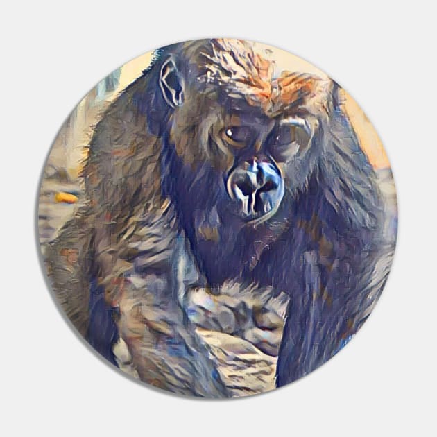 Baby Western Lowland Gorilla Pin by Sharonzoolady